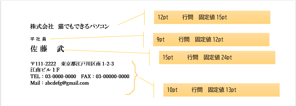 名刺,Word,　テンプレート,自作,